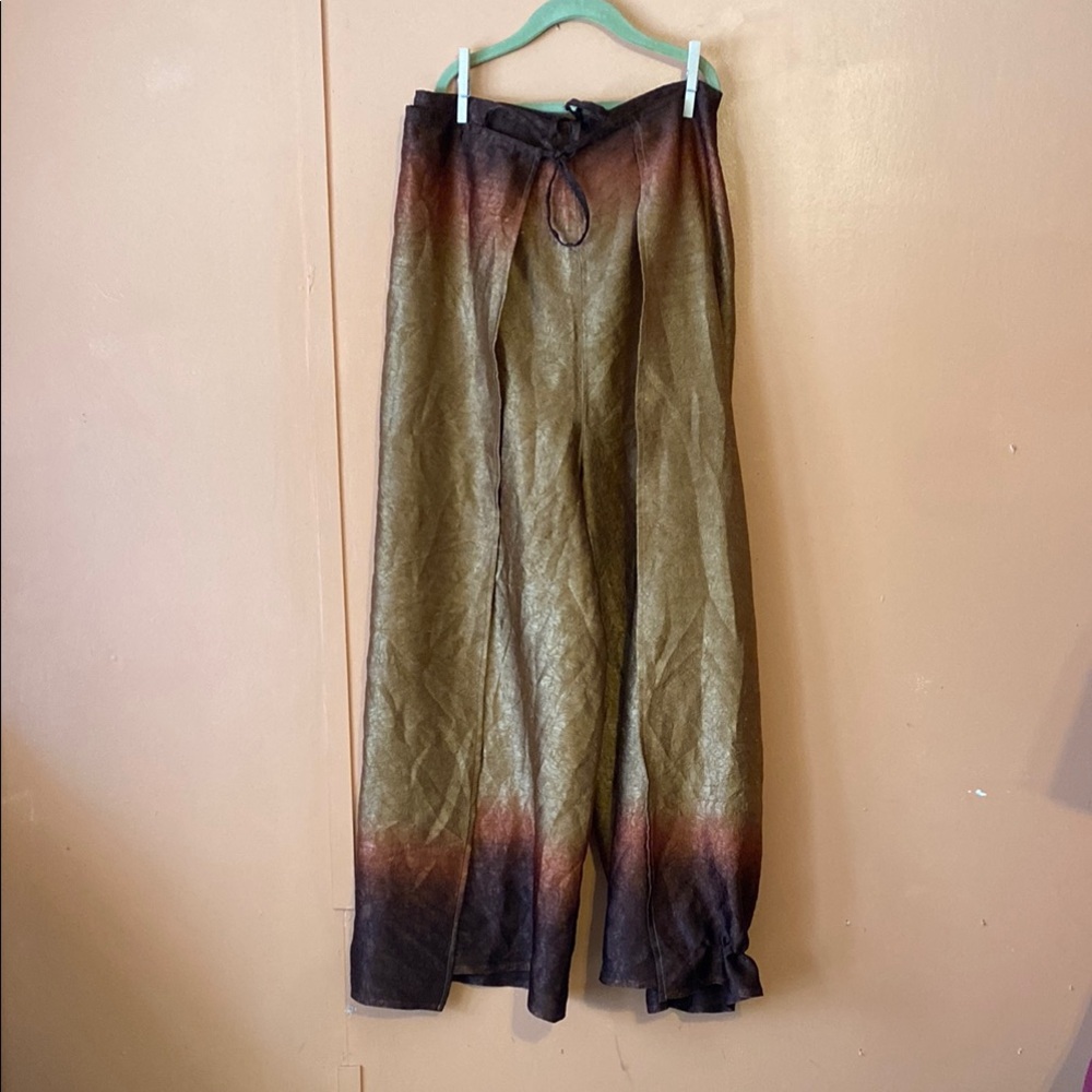 Bohemian Tie-Dye Wide-Leg Pants